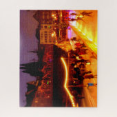 Olie - ijsschaatsen op de kerstmarkt van Keulen Legpuzzel (Verticaal)