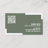 Olie-industrie QR Visitekaartje (Achterkant)