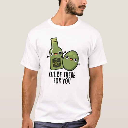 Olie is er voor jullie grappige Olijfbont T-shirt (Voorkant)