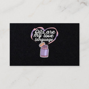 Olie is mijn favoriete taal, essentie van de olie visitekaartje