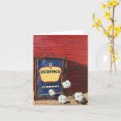 Olie & Katoen Kaart (Gele Bloem)