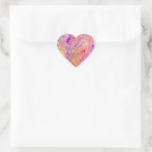 Olie Kleur Krullen Hart Sticker (Tas)