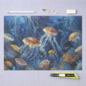 Olie Kunst Kwallen Decoupage Tissuepapier (Craft)