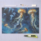 Olie Kunst Kwallen Decoupage Tissuepapier (Craft)