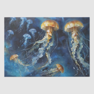 Olie Kunst Kwallen Decoupage Tissuepapier