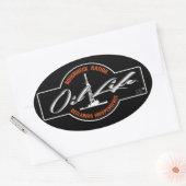 OLIE LIFE Olieveld Ovale Sticker (Envelop)