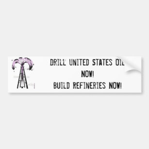 olie nou, Drill United States Oil NU!Build Ref... Bumpersticker