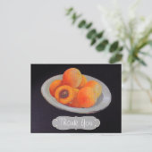 Olie op Canvas Peraches Dank je Briefkaart (Staand voorkant)