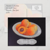 Olie op Canvas Peraches Dank je Briefkaart (Voorkant / Achterkant)