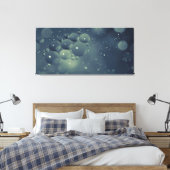 Olie op water canvas afdruk (Insitu (Slaapkamer))