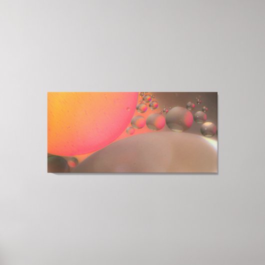 Olie op water canvas afdruk (Voorkant)