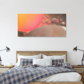 Olie op water canvas afdruk (Insitu (Slaapkamer))