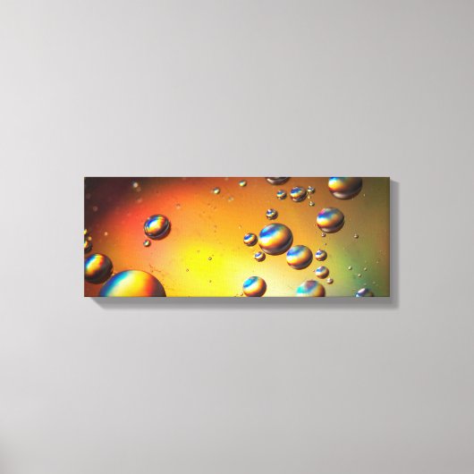 Olie op water canvas afdruk (Voorkant)