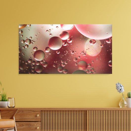 Olie op water canvas afdruk (Insitu (Woonkamer))