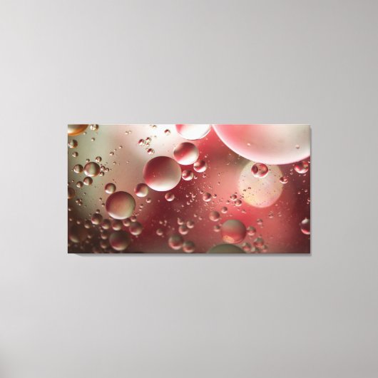 Olie op water canvas afdruk (Voorkant)