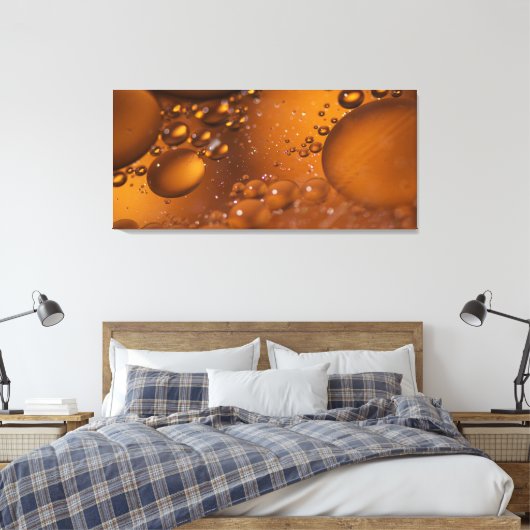 Olie op water canvas afdruk (Insitu (Slaapkamer))