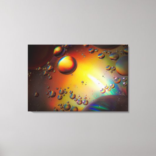 Olie op water canvas afdruk (Voorkant)