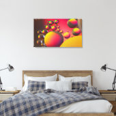 Olie op water canvas afdruk (Insitu (Slaapkamer))