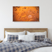 Olie op water canvas afdruk (Insitu (Slaapkamer))