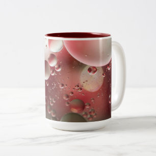 Olie op water tweekleurige koffiemok