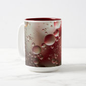 Olie op water tweekleurige koffiemok (Voorkant links)