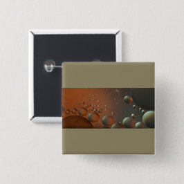 Olie op water vierkante button 5,1 cm
