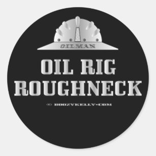 Olie Reug Rougheck, Sticker, Drilling, Derrick, Gi Ronde Sticker