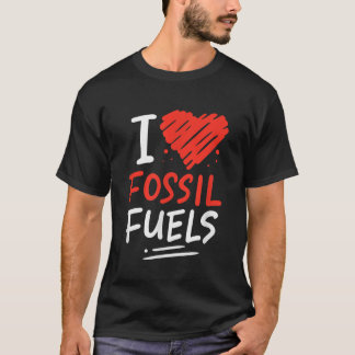 Olie Rig Worker Snelle auto liefhebber Ik hou van T-shirt