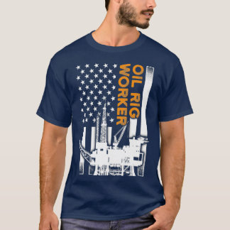 Olie Rig Worker Training USA American Gas T-shirt