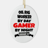 Olie Rig Worker Zombie Slayer Keramisch Ornament (Rechts)