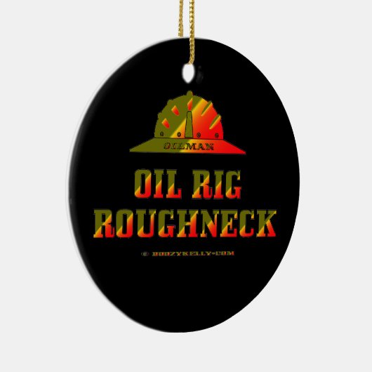 Olie Rooghnek, olieveldafval, Olie, gas, Riggen Keramisch Ornament (Rechts)