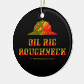 Olie Rooghnek, olieveldafval, Olie, gas, Riggen Keramisch Ornament (Links)
