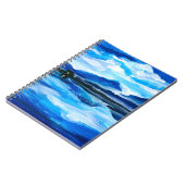 Olie Schilderen van de schemering van het bergmeer Notitieboek (Linkerzijde)