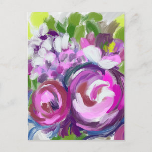 Olie Schilderij Bloemen Briefkaart