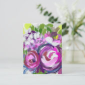 Olie Schilderij Bloemen Briefkaart (Staand voorkant)