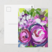 Olie Schilderij Bloemen Briefkaart (Voorkant / Achterkant)