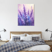 Olie-schilderij Lavendelveld Canvas Afdruk (Insitu (Slaapkamer))