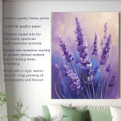 Olie-schilderij Lavendelveld Canvas Afdruk