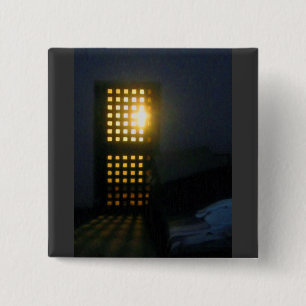 Olie-schilderij van de Oosterse Staat Vierkante Button 5,1 Cm