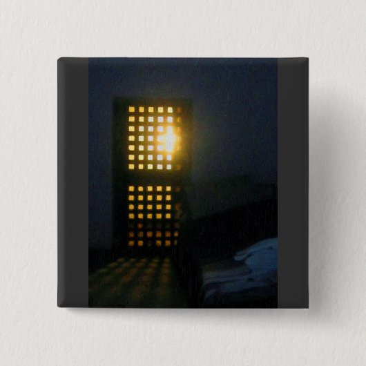 Olie-schilderij van de Oosterse Staat Vierkante Button 5,1 Cm (Voorkant)