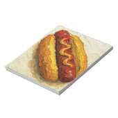 Olie-schilderij van Hot Dog (#1) Notitieblok (Linkerzijde)