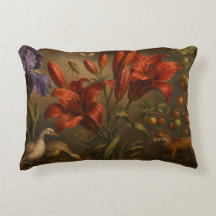 Olie-schilderij van jachtwild in botanische tuin u