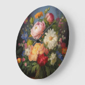 Olie Schilderij van Pioenrozen Grote Klok (Hoek)