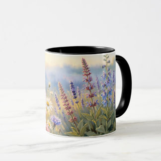 Olie-schilderij wilde bloemen weide bloem koffiemo mok