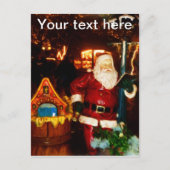 Olie - Sinterklaas op kerstmarkt Briefkaart (Voorkant)