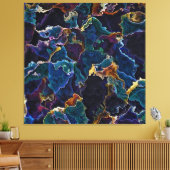 Olie Slick Canvas Afdrukken (Insitu (Woonkamer))