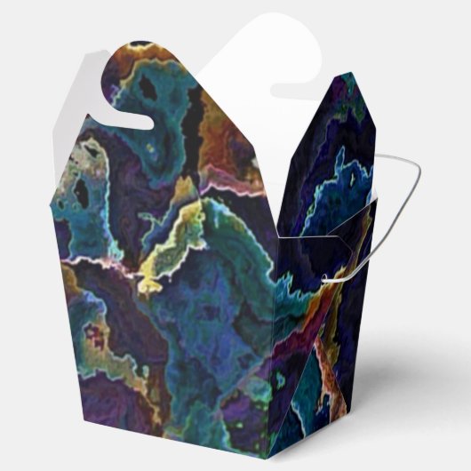 Olie Slick Favor Box Bedankdoosjes (Geopend)