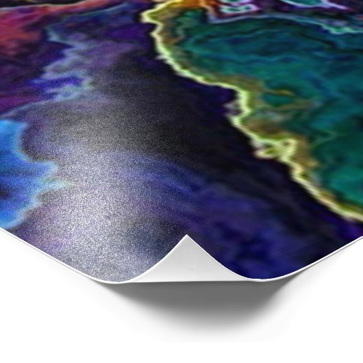 Olie Slick Foto afdrukken (Hoek)