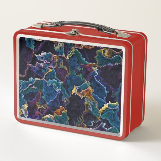 Olie Slick Metal Lunch Box (Voorkant)
