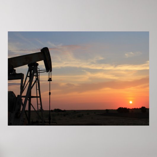 Olie Sunrise Poster (Voorkant)